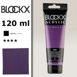 BX027 - 906 - Viola Acceso 120 ML Acrilico Fine Artist BLOCKX