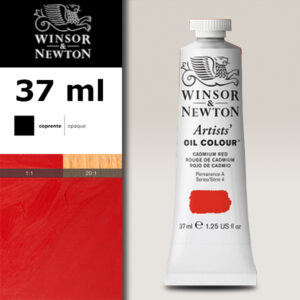 W019 - 094 - Rosso di cadmio 37 ML Olio Winsor e Newton Artist