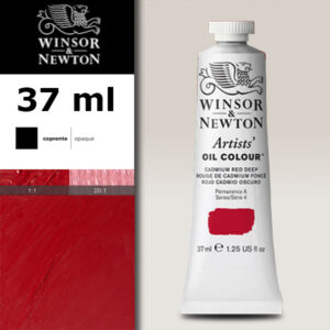 W021 - 097 - Rosso di cadmio scuro 37 ML Olio Winsor e Newton Artist