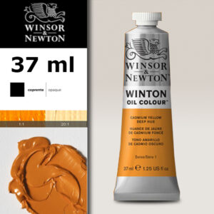 W006 - 115 - Giallo di cadmio scuro imit 37 ML Olio Winton Winsor e Newton