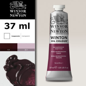 W018 - 250 - Rosa quinacridone scuro 37 ML Olio Winton Winsor e Newton