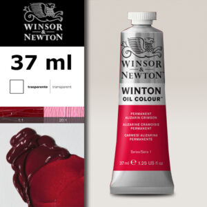 W017 - 468 - Cremisi d'alizarina permanente 37 ML Olio Winton Winsor e Newton