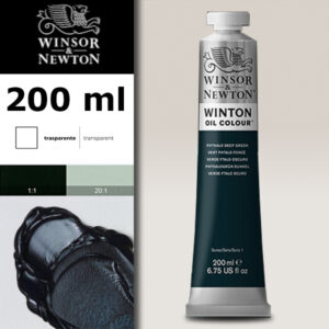 W037 - 048 - Verde ftalo scuro 200 ML Olio Winton Winsor e Newton