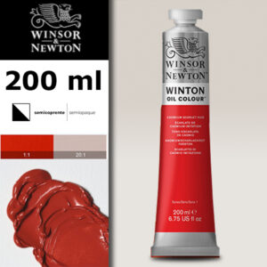 W011 - 107 - Scarlatto di cadmio imit 200 ML Olio Winton Winsor e Newton