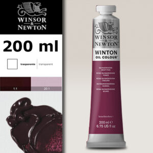 W018 - 250 - Rosa quinacridone scuro 200 ML Olio Winton Winsor e Newton