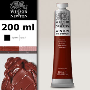 W044 - 317 - Rosso indiano 200 ML Olio Winton Winsor e Newton