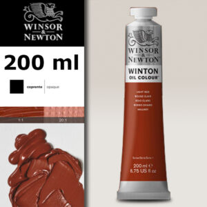 W043 - 362 - Rosso chiaro 200 ML Olio Winton Winsor e Newton