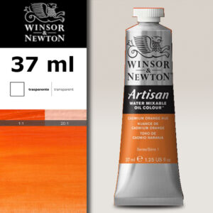 W007 - 090 - Giallo di cadmio arancio imit 37 ML Olio ad Acqua Winsor e Newton Artisan