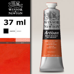 W008 - 100 - Rosso di cadmio chiaro 37 ML Olio ad Acqua Winsor e Newton Artisan