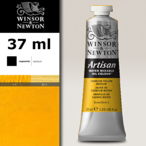 W004 - 116 - Giallo di cadmio medio 37 ML Olio ad Acqua Winsor e Newton Artisan