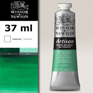 W024 - 521 - Verde di ftalo (tonalità gialla) 37 ML Olio ad Acqua Winsor e Newton Artisan