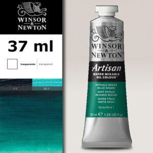 W026 - 522 - Verde di ftalo (tonalità blu) 37 ML Olio ad Acqua Winsor e Newton Artisan