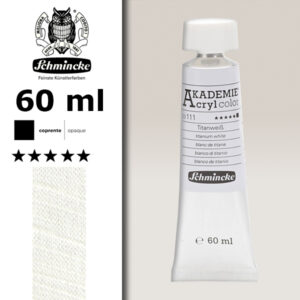 111 - Bianco Di Titanio Colore Acrilico 60 ML Akademie Schmincke