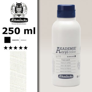 111 - Bianco Di Titanio Colore Acrilico 250 ML Akademie Schmincke
