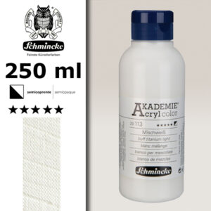 113 - Bianco Per Mescolare Colore Acrilico 250 ML Akademie Schmincke