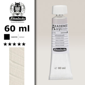 115 - Bianco Minerale Colore Acrilico 60 ML Akademie Schmincke
