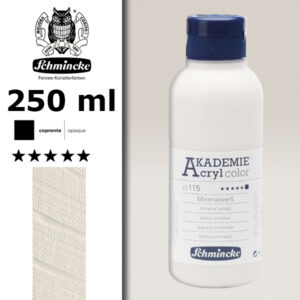 115 - Bianco Minerale Colore Acrilico 250 ML Akademie Schmincke