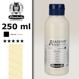 221 - Avorio Colore Acrilico 250 ML Akademie Schmincke