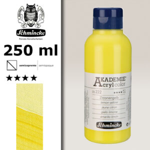 222 - Giallo Limone Colore Acrilico 250 ML Akademie Schmincke