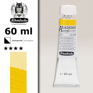 223 - Tinta Giallo Di Cadmio Colore Acrilico 60 ML Akademie Schmincke
