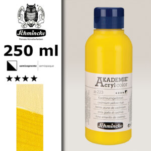 223 - Tinta Giallo Di Cadmio Colore Acrilico 250 ML Akademie Schmincke