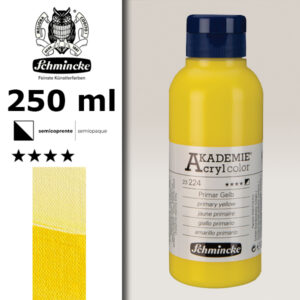 224 - Giallo Primario Colore Acrilico 250 ML Akademie Schmincke