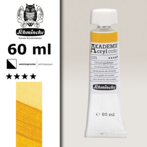 225 - Tinta Giallo Di Cromo Colore Acrilico 60 ML Akademie Schmincke