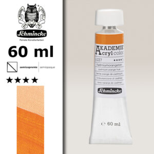 227 - Tinta Arancione Di Cadmio Colore Acrilico 60 ML Akademie Schmincke