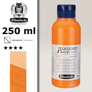 227 - Tinta Arancione Di Cadmio Colore Acrilico 250 ML Akademie Schmincke