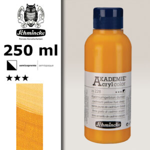 228 - Tinta Giallo Di Cadmio Scur Colore Acrilico 250 ML Akademie Schmincke