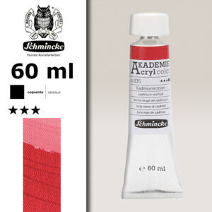 335 - Tinta Rosso Di Cadmio Colore Acrilico 60 ML Akademie Schmincke