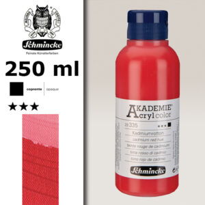 335 - Tinta Rosso Di Cadmio Colore Acrilico 250 ML Akademie Schmincke