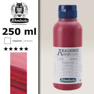 343 - Garanza Scura Colore Acrilico 250 ML Akademie Schmincke