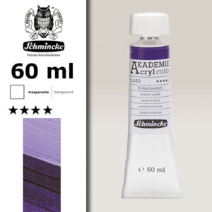 440 - Violetto Brillante Colore Acrilico 60 ML Akademie Schmincke