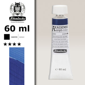 443 - Tinta Blu Di Cobalto Scuro Colore Acrilico 60 ML Akademie Schmincke