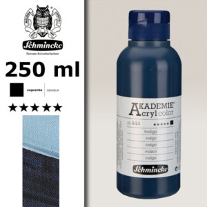 444 - Indaco Colore Acrilico 250 ML Akademie Schmincke