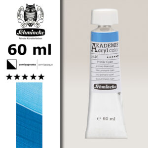 446 - Blu Primario Cyan Colore Acrilico 60 ML Akademie Schmincke
