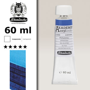 448 - Blu Ftalo Colore Acrilico 60 ML Akademie Schmincke
