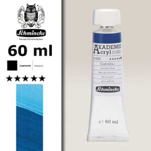 449 - Blu Ceruleo Colore Acrilico 60 ML Akademie Schmincke
