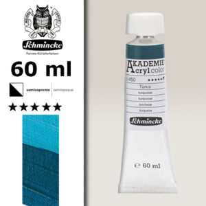 450 - Turchese Colore Acrilico 60 ML Akademie Schmincke