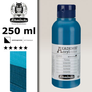 450 - Turchese Colore Acrilico 250 ML Akademie Schmincke