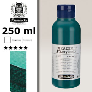 551 - Verde Ftalo Colore Acrilico 250 ML Akademie Schmincke