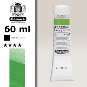 554 - Verde Permanente Colore Acrilico 60 ML Akademie Schmincke