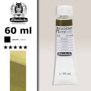 558 - Verde Oliva Colore Acrilico 60 ML Akademie Schmincke