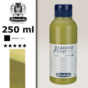 558 - Verde Oliva Colore Acrilico 250 ML Akademie Schmincke