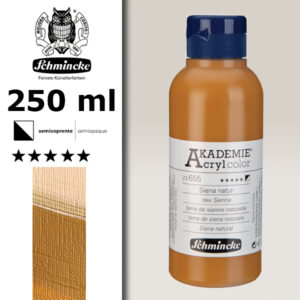655 - Terra De Siena Naturale Colore Acrilico 250 ML Akademie Schmincke