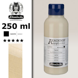 660 - Sabbia Colore Acrilico 250 ML Akademie Schmincke
