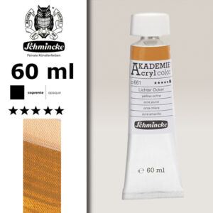 661 - Ocra Chiara Colore Acrilico 60 ML Akademie Schmincke