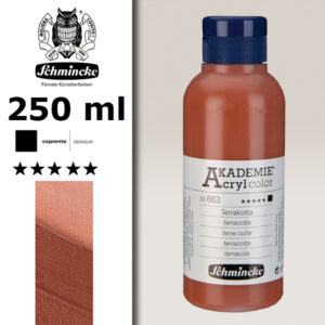 663 - Terracotta Colore Acrilico 250 ML Akademie Schmincke