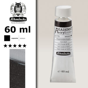 770 - Nero Ossido Di Ferro Colore Acrilico 60 ML Akademie Schmincke
